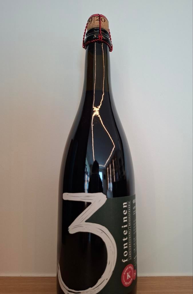 3 Fonteinen Oude Kriek PX Geturfd 19|20 Nr 75, Verzamelen, Biermerken, Nieuw, Flesje(s), Overige merken, Ophalen of Verzenden