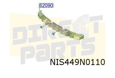 Nissan X-Trail (9/22-) Absorber op Voorbumperbalk Origineel!, Neuf, -, -, Avant