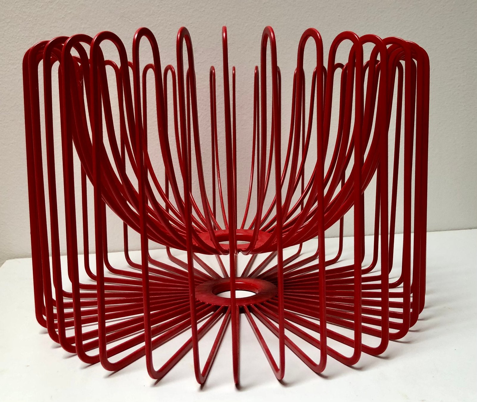 VintageIKEA Trådig fruitschaal/design Ehlén Johansson (Rood), Ophalen