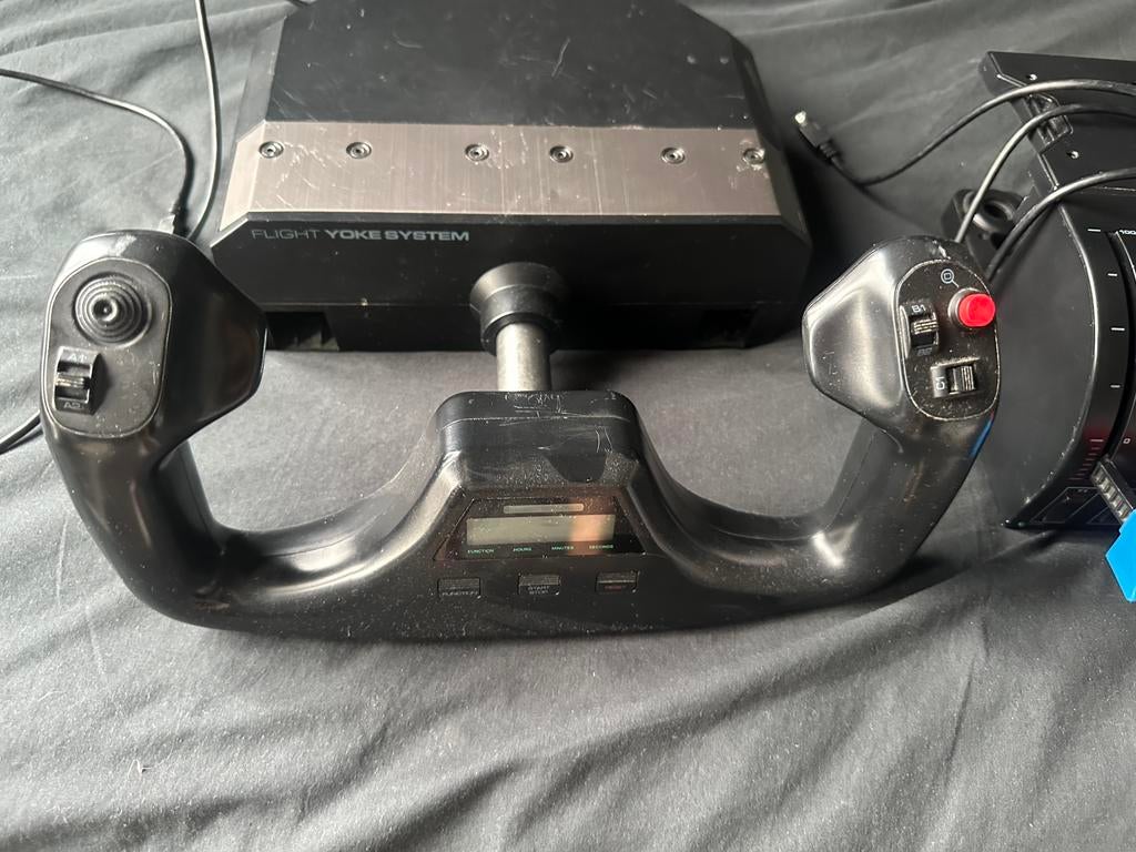 Logitech flight Yoke and throttle, Computers en Software, Ophalen, Zo goed als nieuw