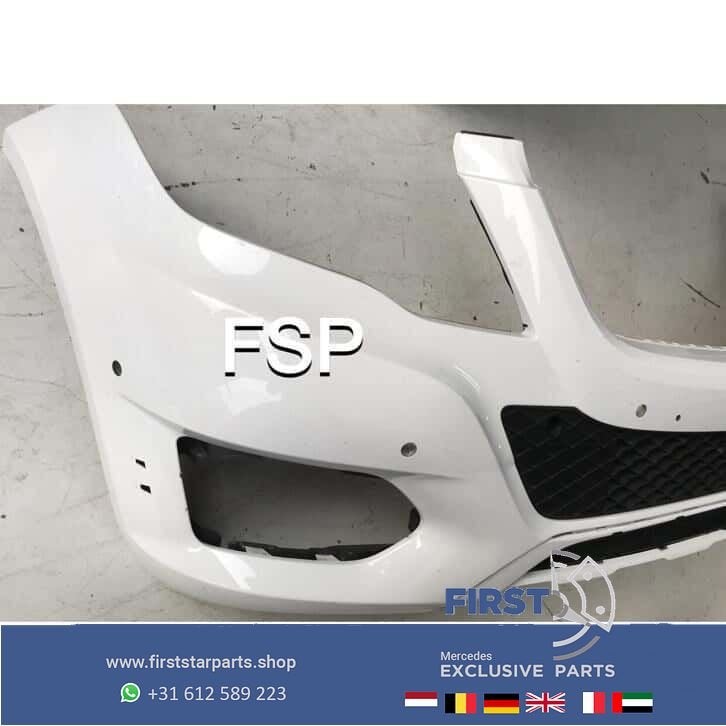X204 GLK Facelift Voorbumper 2014 A2048855238 wit PDC OEM MB, Gebruikt, -, Voor, Ophalen of Verzenden