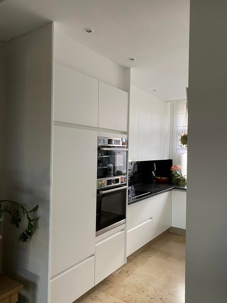 Keuken te koop Oudenaarde €500, Ophalen, Gebruikt, Wit, Hoekkeuken