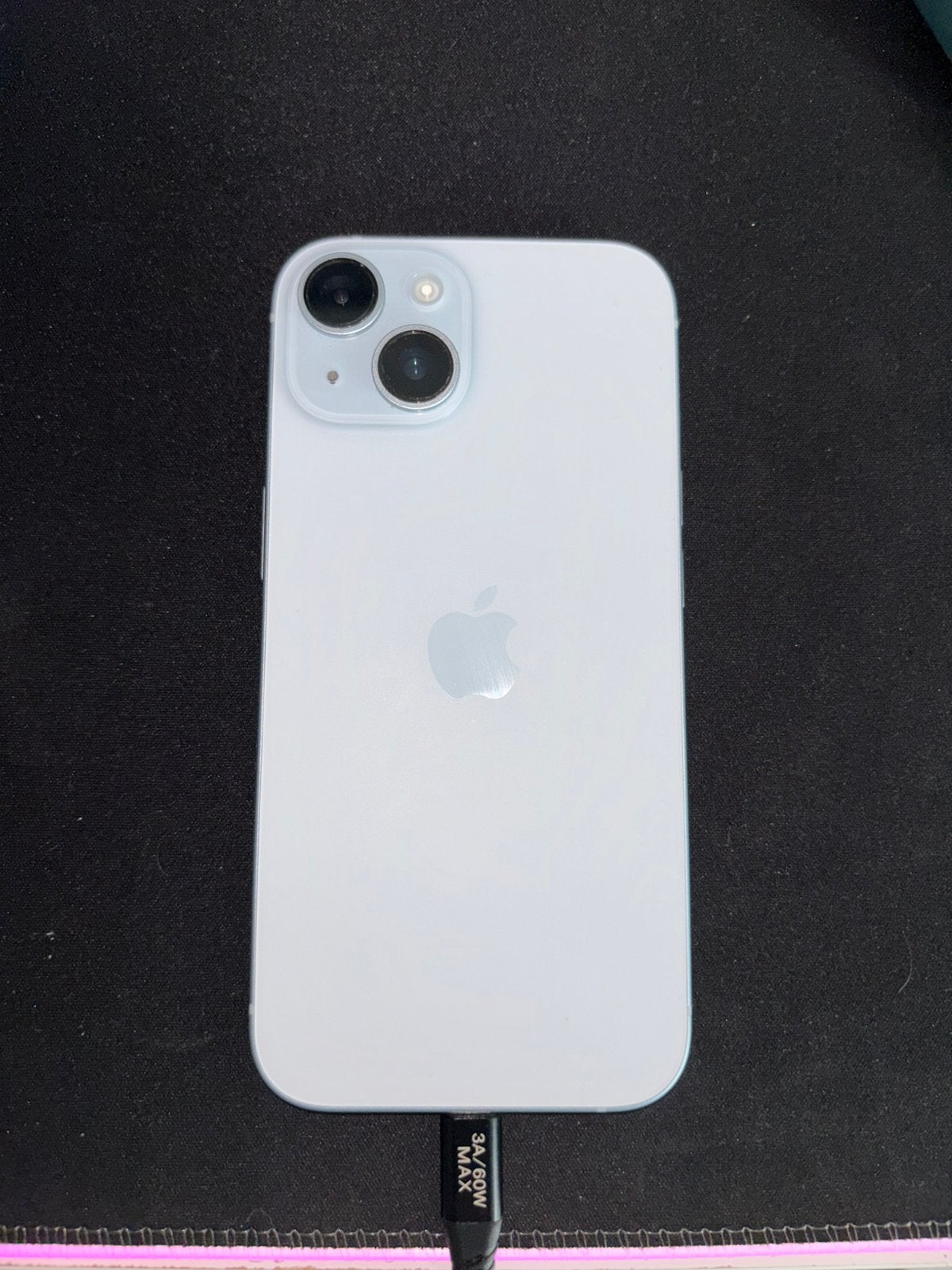 Iphone 15 bleu 128Go, Telecommunicatie, Ophalen, 128 GB, IPhone 15, 88 %