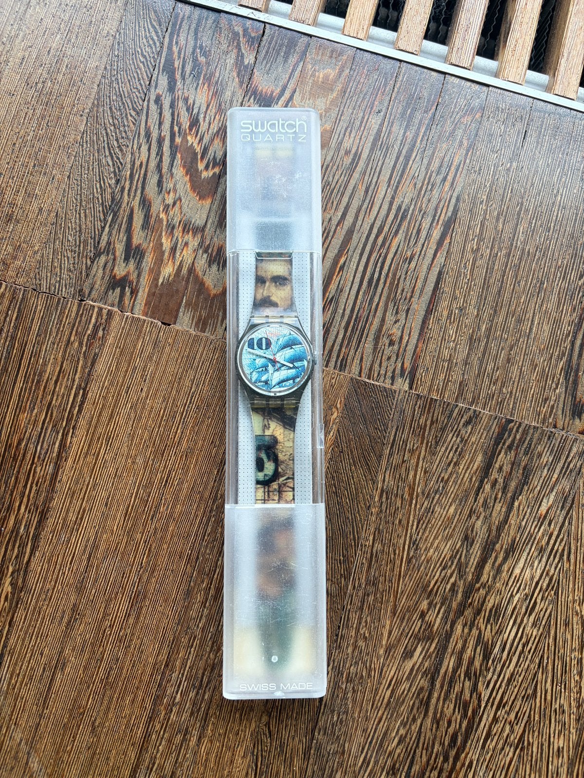 Swatch 1991 dans boite mark, Envoi