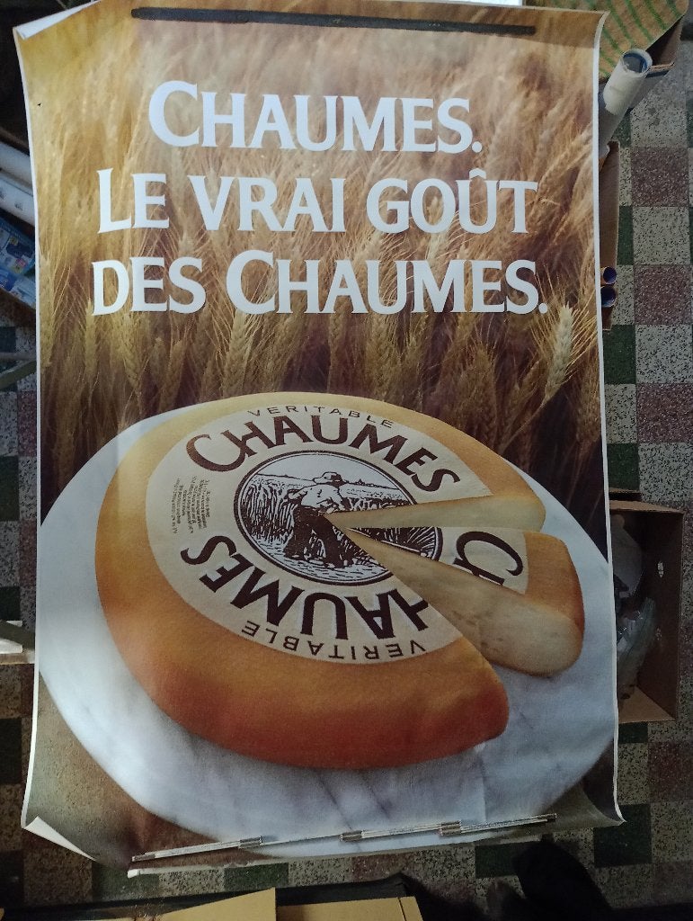 Vintage reuzenposter Cheese Chaumes 1991.120x175, Ophalen of Verzenden