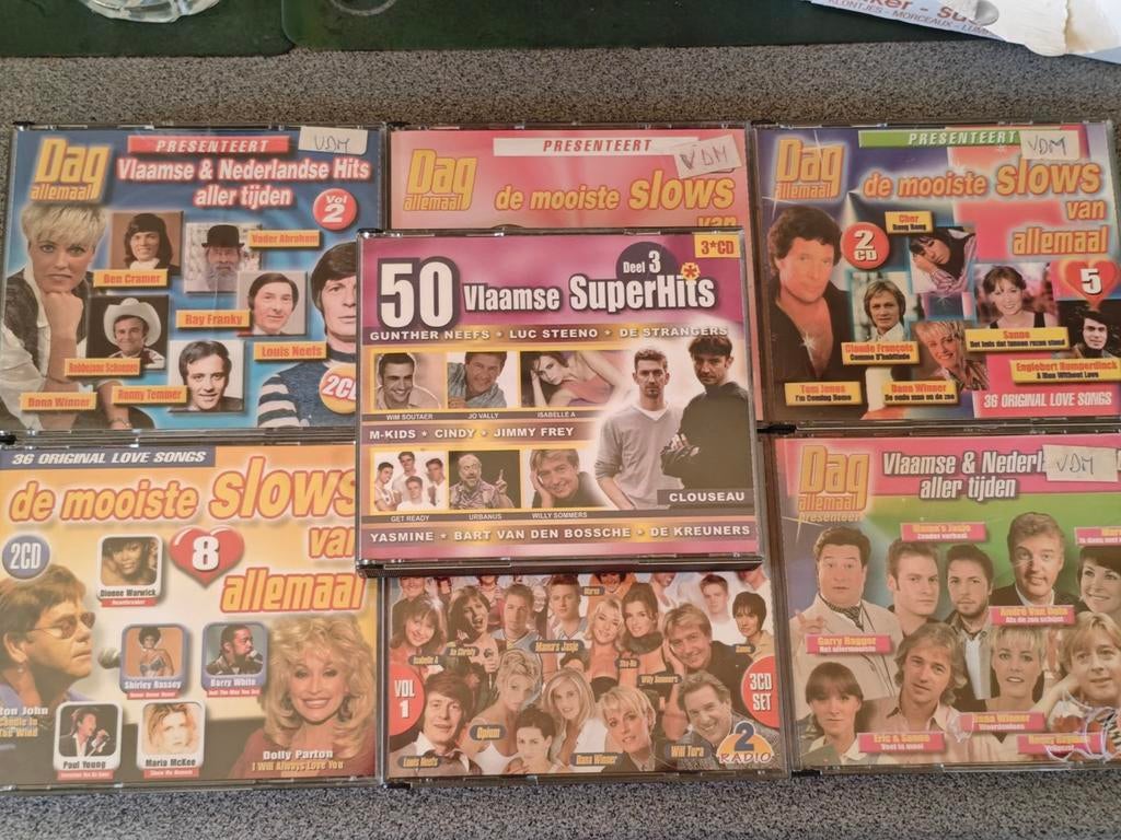 14 cd's van Grootste Vlaamse hits o.a Dana Winner, Clouseau), Cd's en Dvd's, Ophalen of Verzenden, Zo goed als nieuw, Overige genres