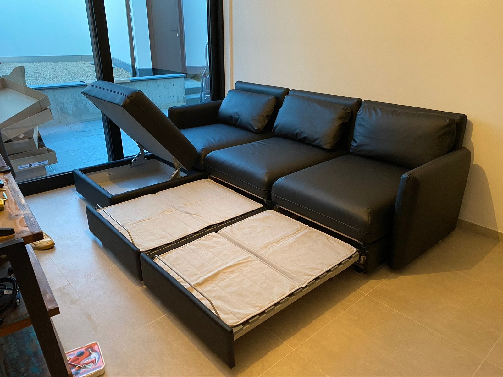 Zetel/bedbank - IKEA VALLENTUNA, Huis en Inrichting, Ophalen, Zo goed als nieuw