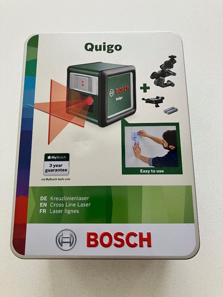 Bosch Quigo Kruislijnlaser (Ongebruikt!), Ophalen of Verzenden, Nieuw, Afstand