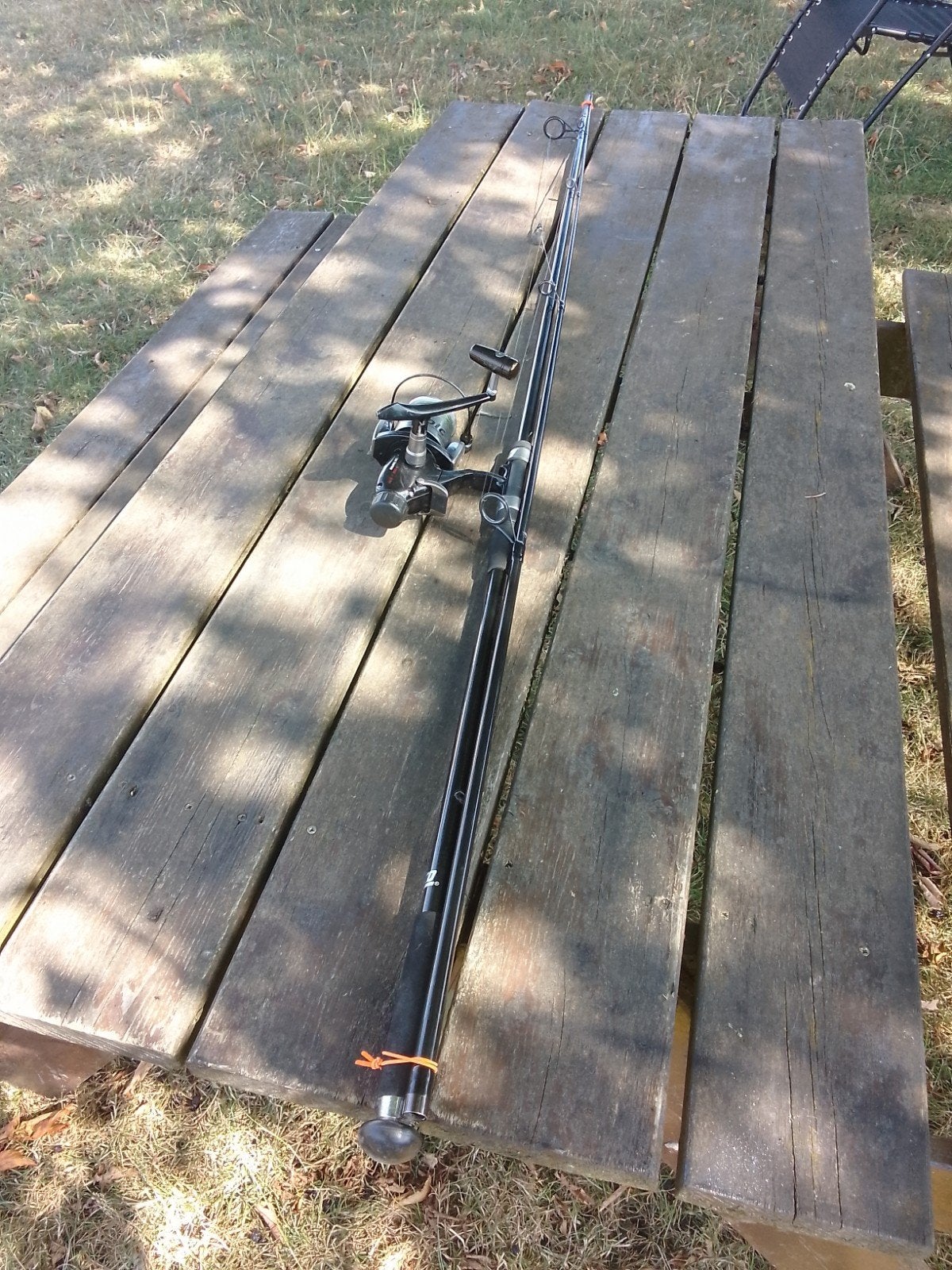 Lancé carpe zebco 3,90  2.3/4 lb +moulin débrayable zebco, Enlèvement, Moulinet