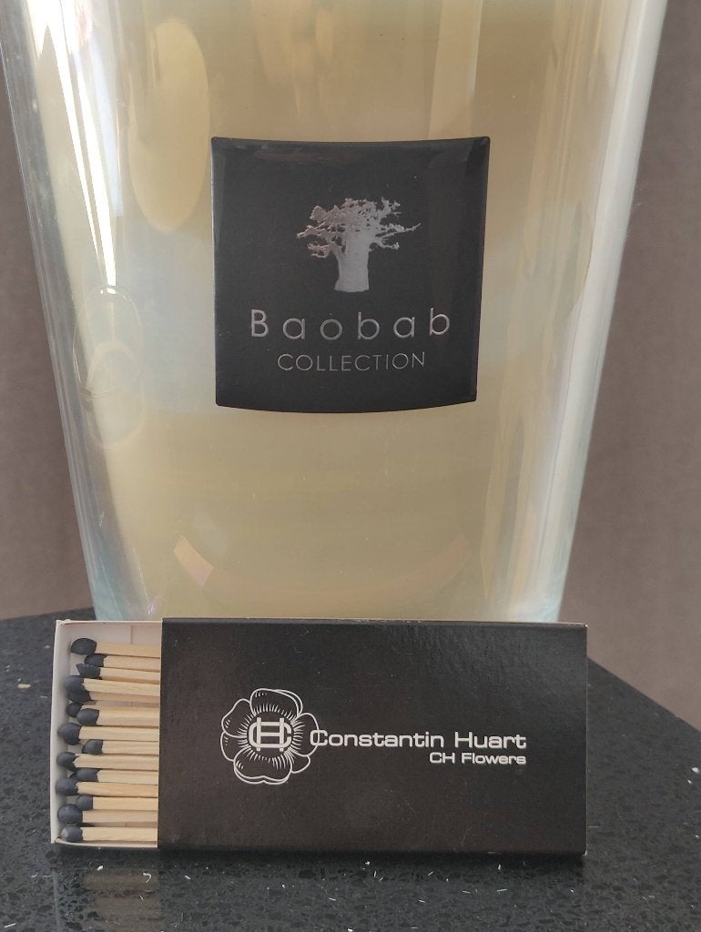 Bougie Baobab Collection, Autres marques, Beige, Comme neuf, Verre
