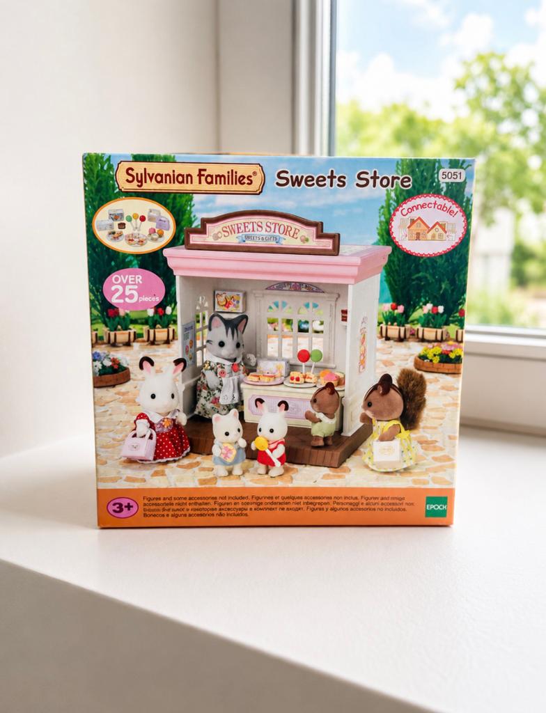 Sylvanian Families Sweet Store met accessoires, Ophalen, Gebruikt