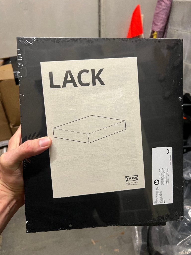IKEA LACK wandplank 30x26 cm zwartbruin (x4), Ophalen, Gebruikt