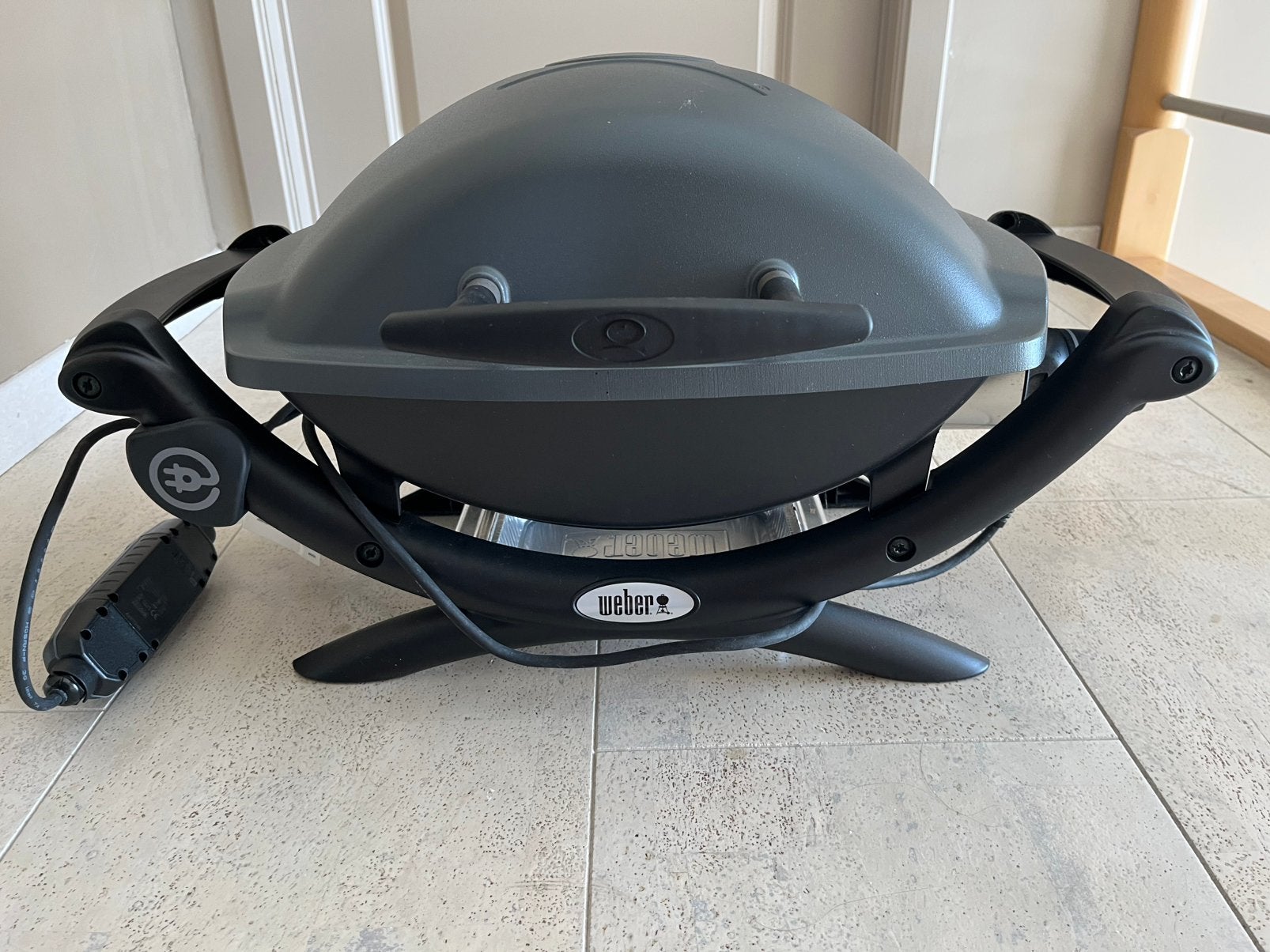 Elektrische WEBER barbecue, Tuin en Terras, Ophalen, Zo goed als nieuw