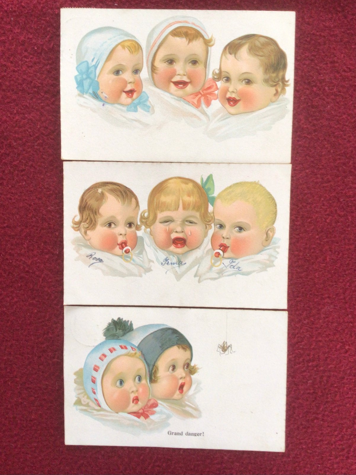 Postkaarten fantasie 3 st., Verzamelen, Postkaarten | Themakaarten, Ophalen of Verzenden, 1920 tot 1940, Gelopen, Kinderen