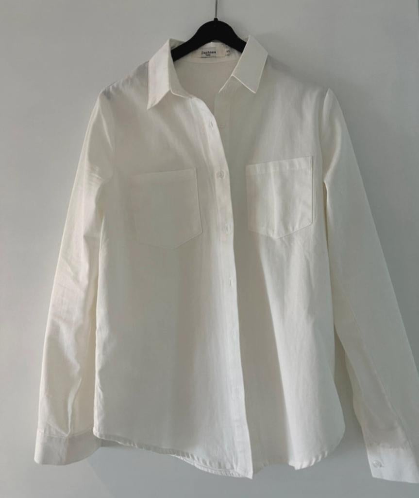 Blouse blanche à manches longues S/38/8 Daphnea Paris, Enlèvement ou Envoi, Comme neuf
