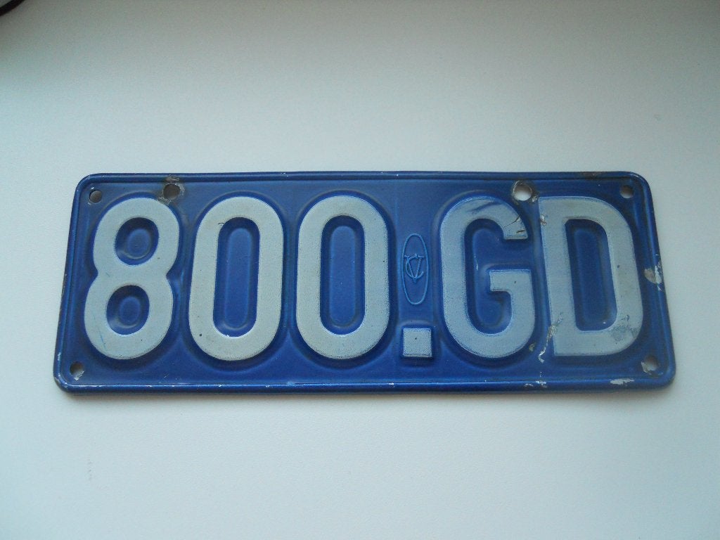Plaque d'immatriculation belge, Motos, Enlèvement, Comme neuf