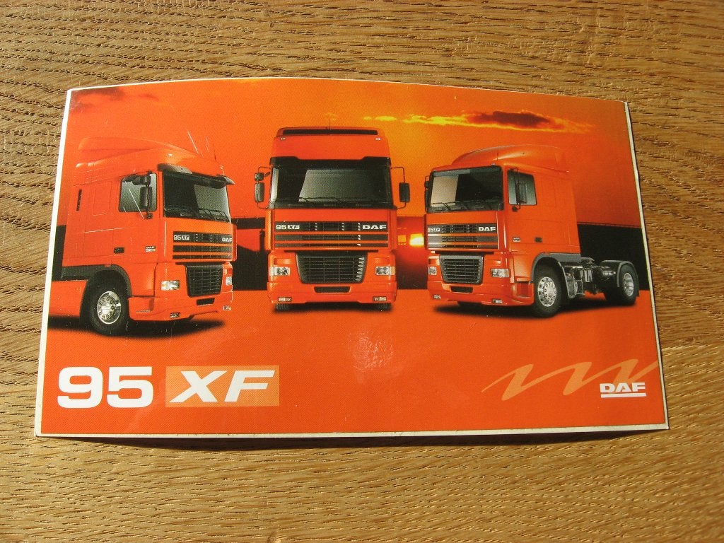 Sticker 95 XF Daf Vrachtwagens, Ophalen of Verzenden, Nieuw, Auto of Motor