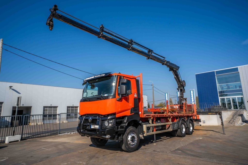 Renault K380 DXI -6x4+HIAB 21 T/m+4 EXT (bj 2014), Automaat, Achterwielaandrijving, Euro 6, Overige kleuren