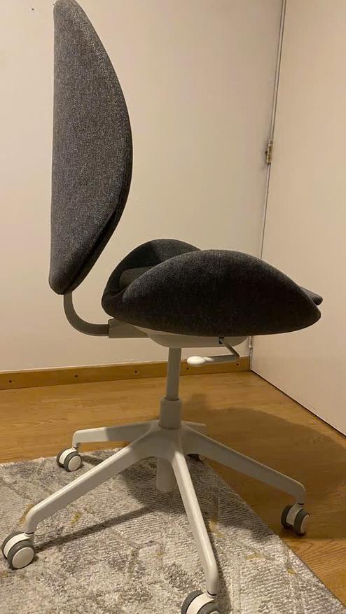 Ikea Hattefjall - Ergonomique - Comme neuf, Gris, Comme neuf, Enlèvement, Chaise de bureau