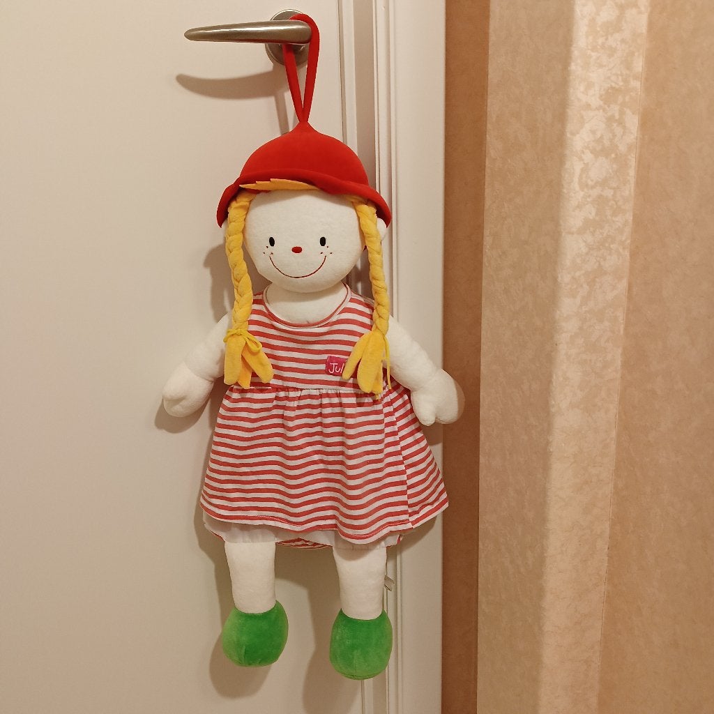Julia knuffelpop en pyjamazak, Kinderen en Baby's, Ophalen, Zo goed als nieuw