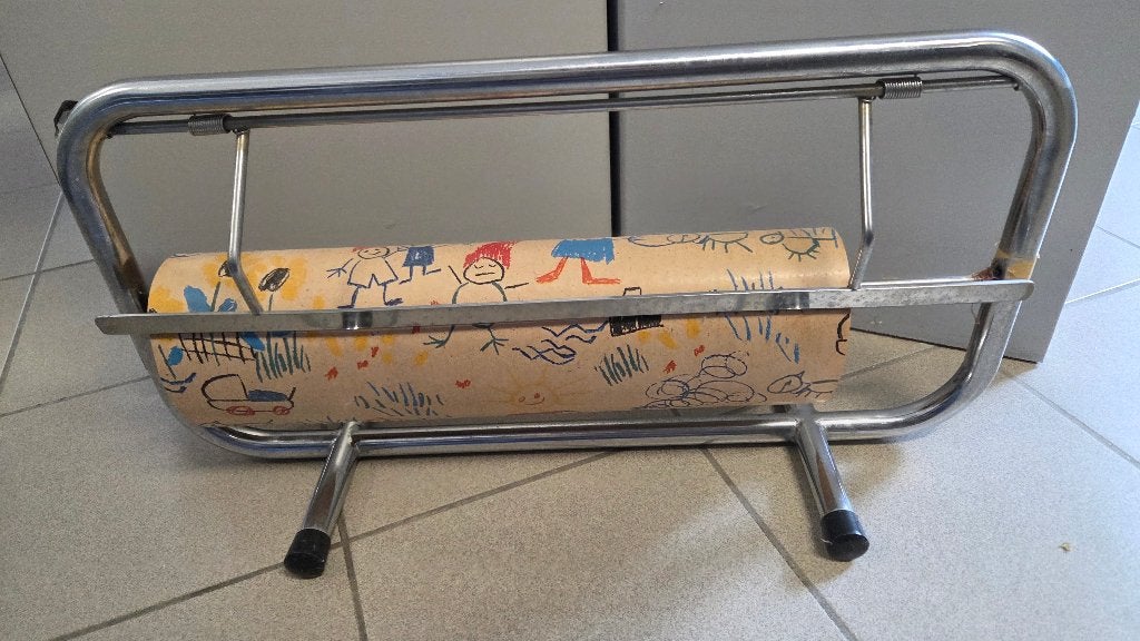 2 staande afrollers voor geschenkpapier - tot 60cm breed, Ophalen of Verzenden, Gebruikt
