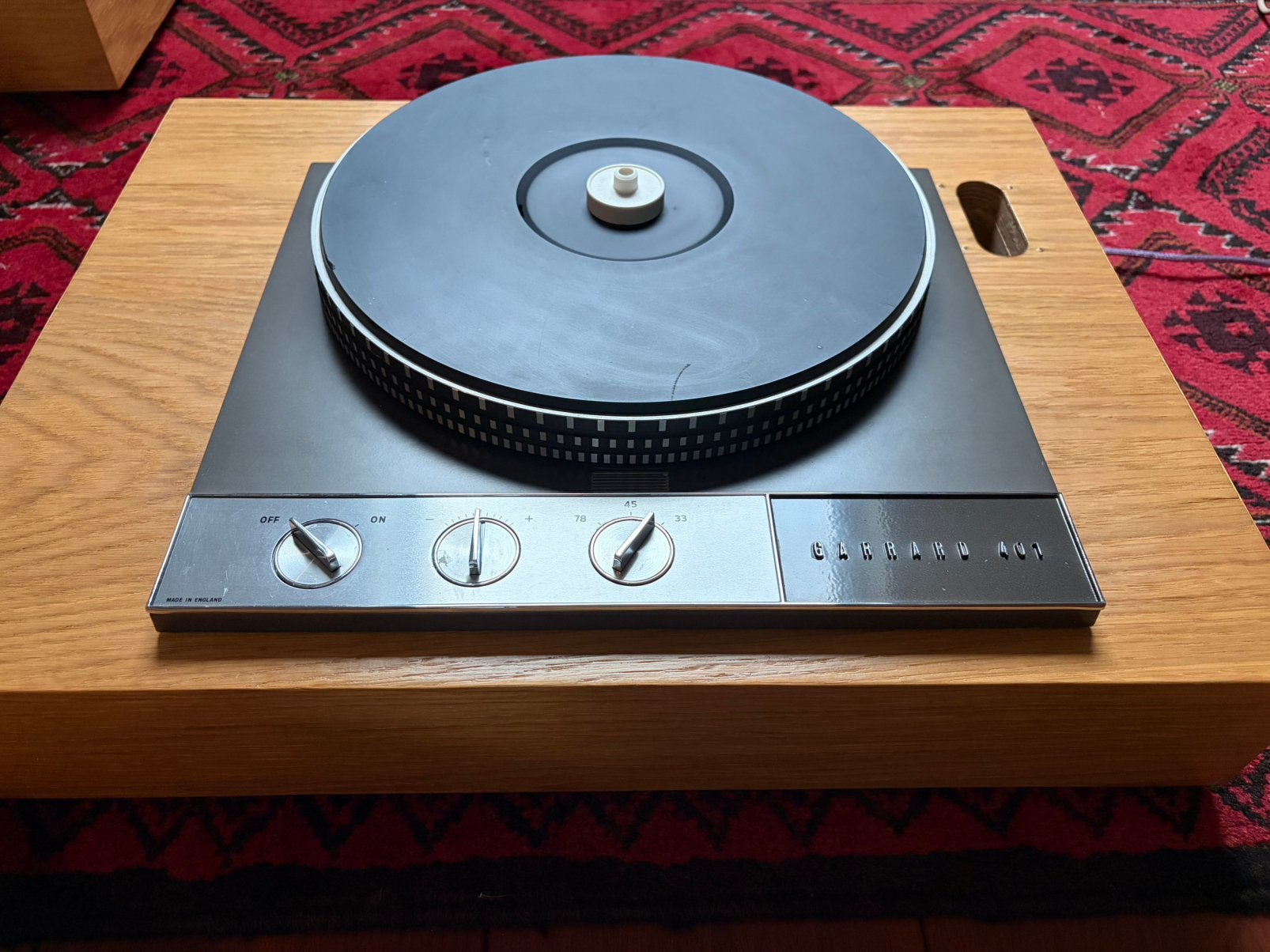 Garrard 401  in mooie staat, Pitch-regelaar, Zo goed als nieuw, Platenspeler, Ophalen