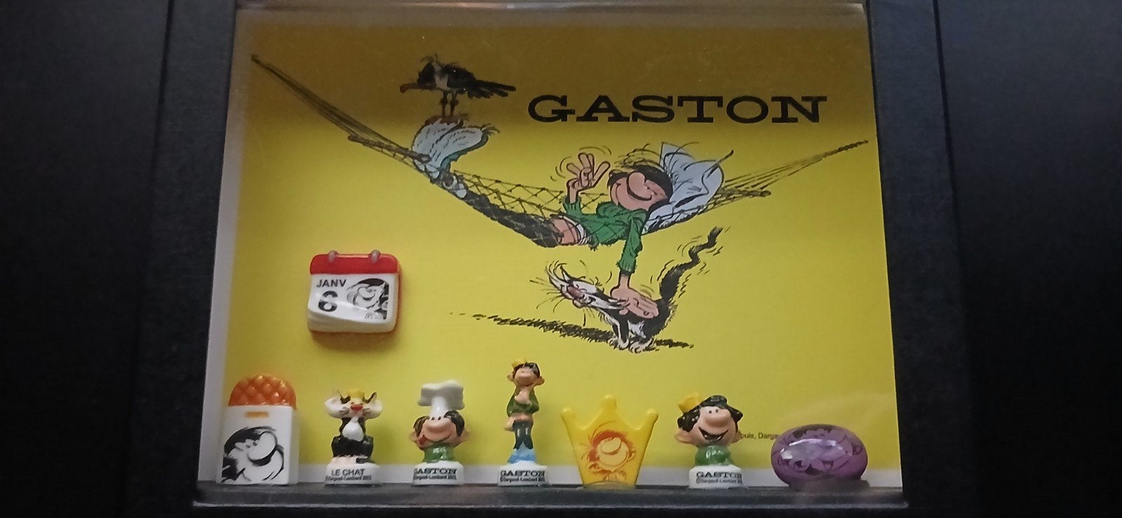 Santons Gaston Lagaffe, Collections, Enlèvement