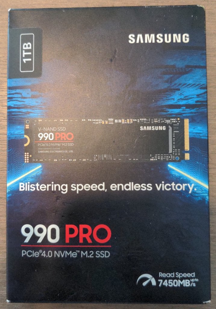 Samsung SSD 990 PRO 1 To – NVMe M.2 PCIe 4.0, Neuf, SSD, Interne, 1 T