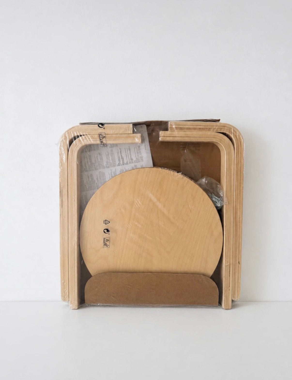 Tabouret en bois design Frosta beige IKEA, Enlèvement, Neuf, Bois