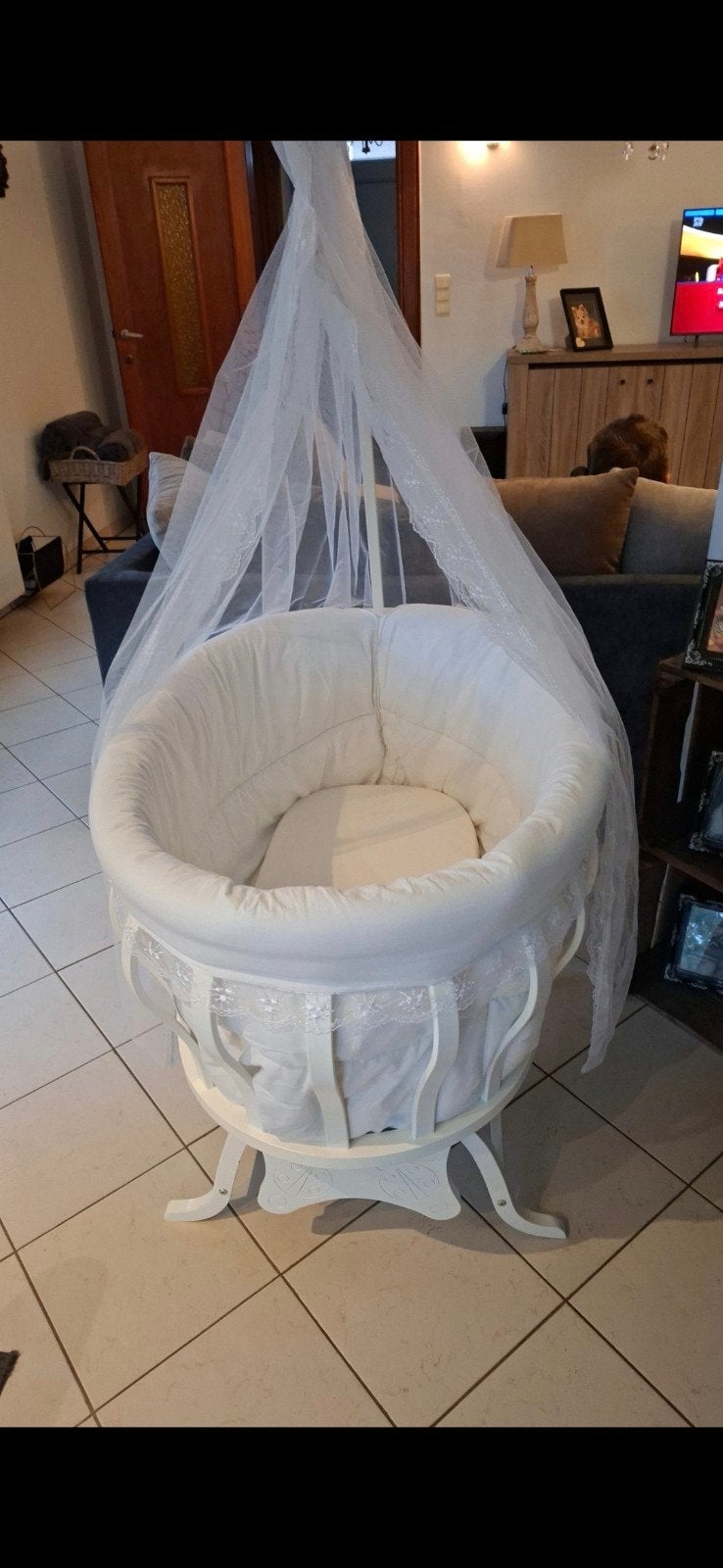 mooie grote wieg, Kinderen en Baby's, Ophalen, Gebruikt, Wieg