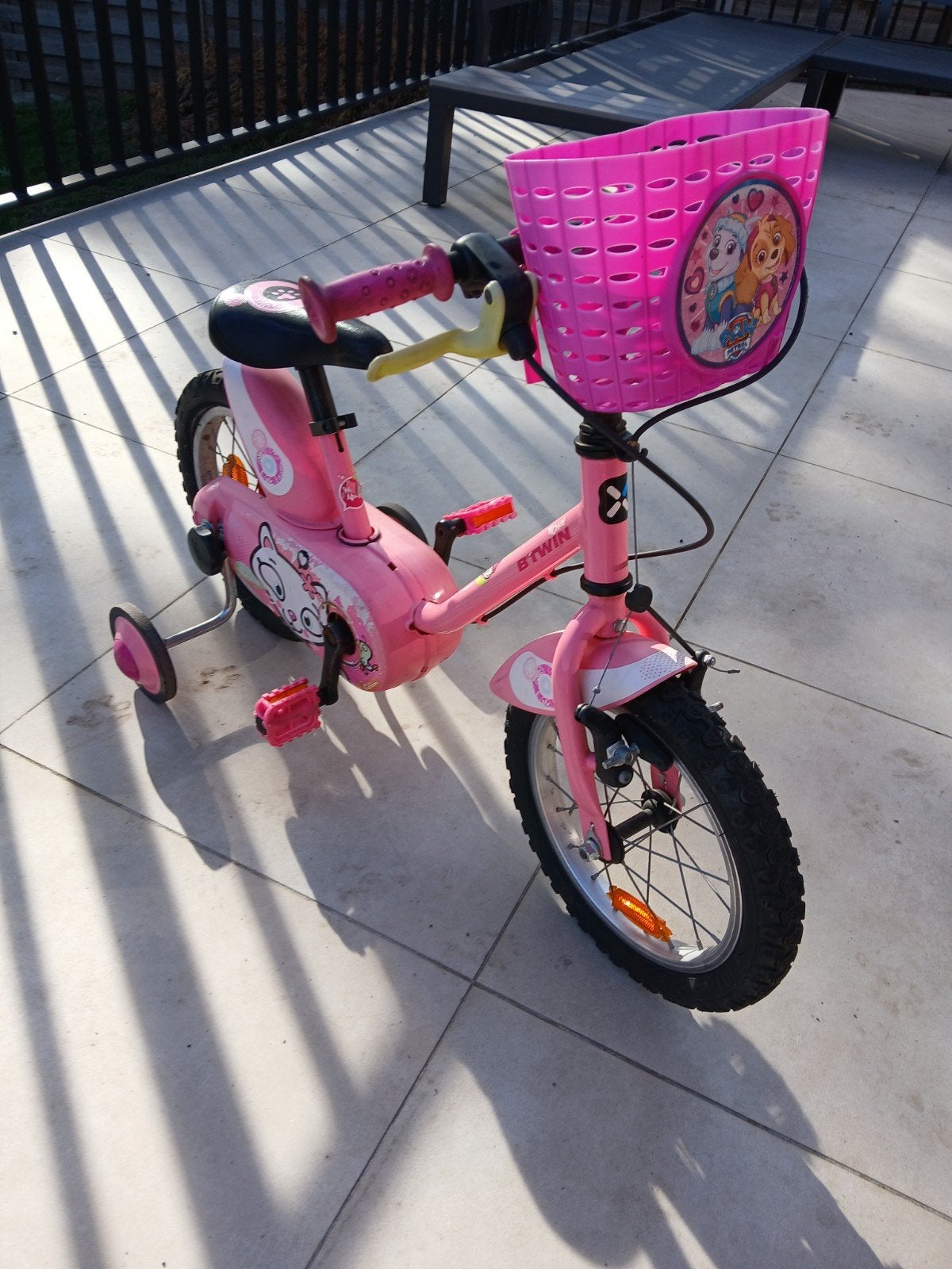 roze meisjesfiets 14  inch, Fietsen en Brommers, Ophalen