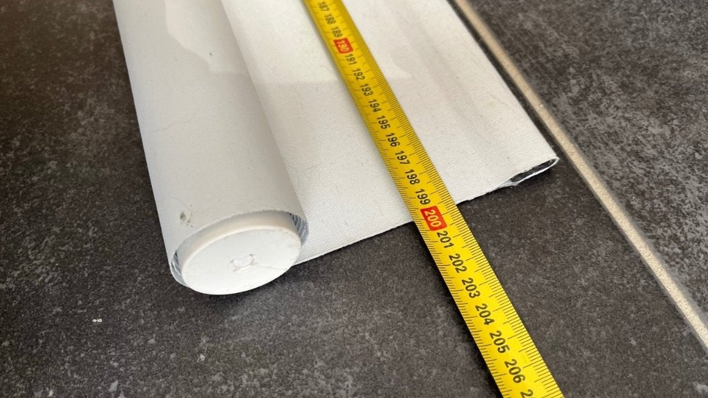 IKEA FRIDANS Store à enrouleur occultant blanc, 200x195 cm, Huis en Inrichting, Stoffering | Gordijnen en Lamellen, Zo goed als nieuw