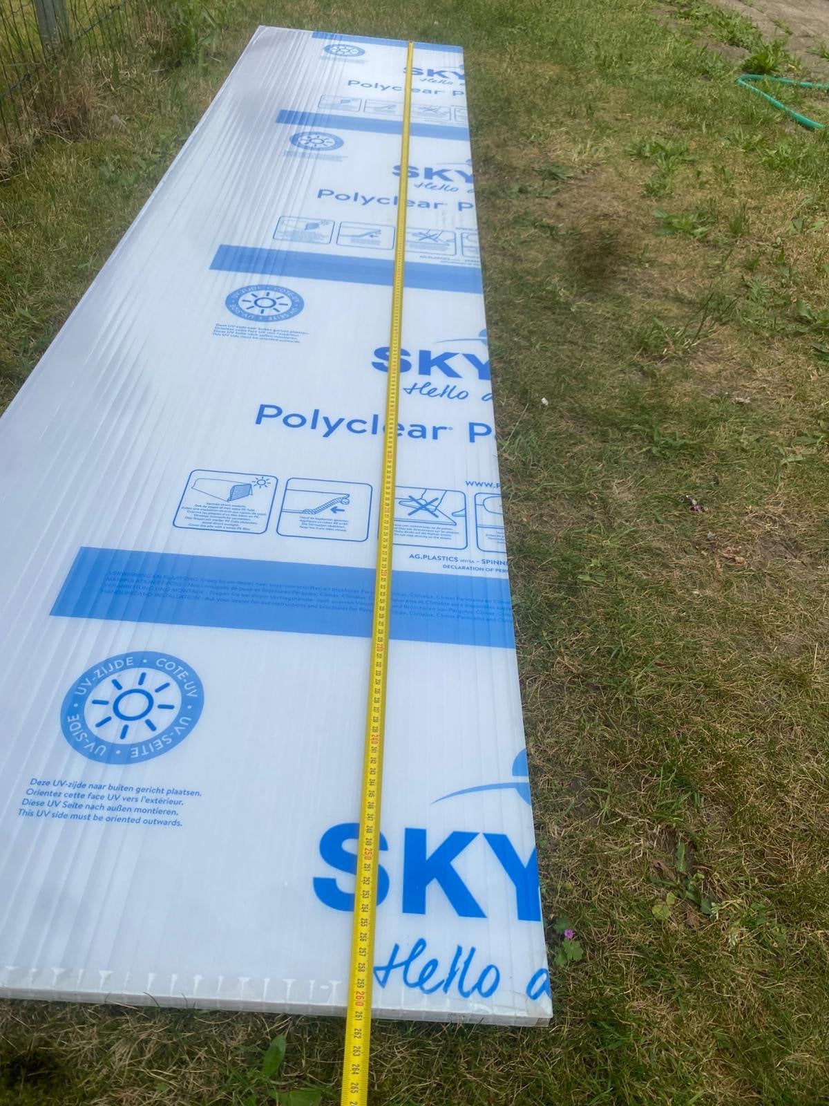 polycarbonaat kanaalplaten, Doe-het-zelf en Bouw, Ophalen, Nieuw