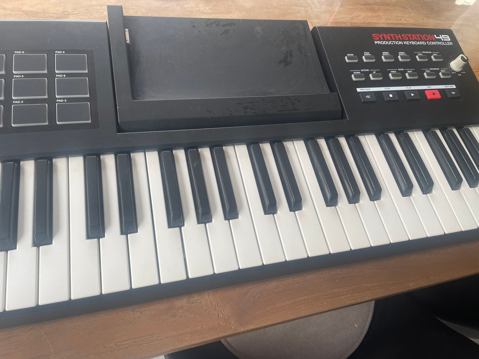 Akai synthstation 49, Gebruikt, Midi-aansluiting, Ophalen, 49 toetsen