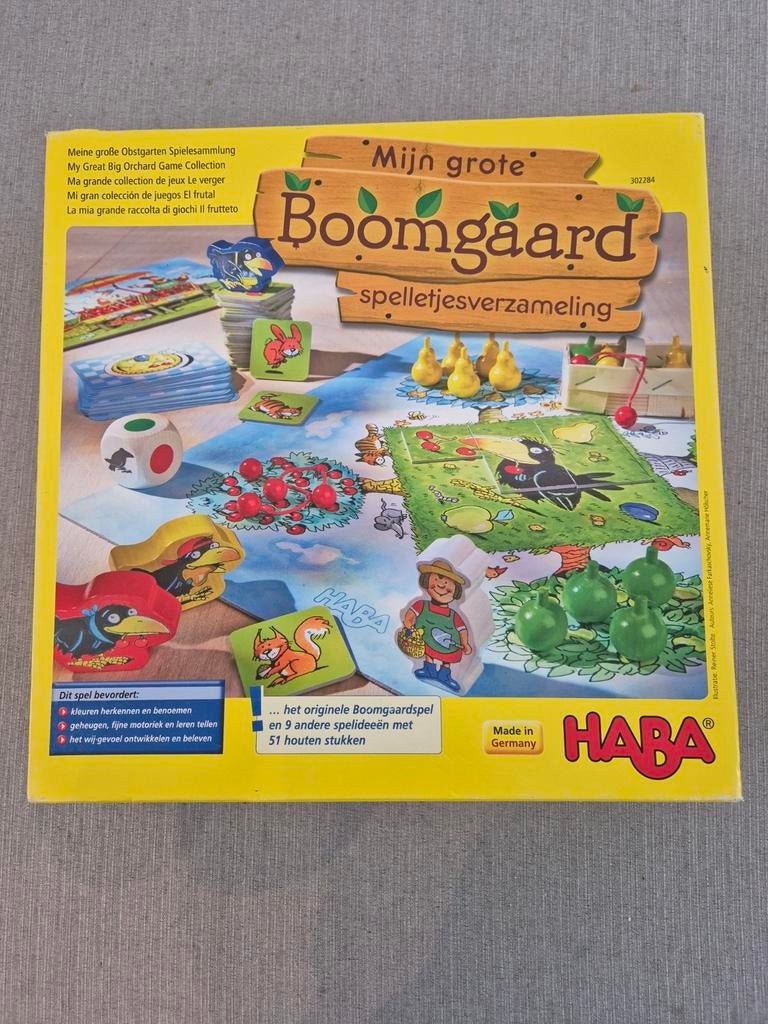 HABA / Mijn grote boomgaard spelletjesverzameling, Hobby en Vrije tijd, Ophalen