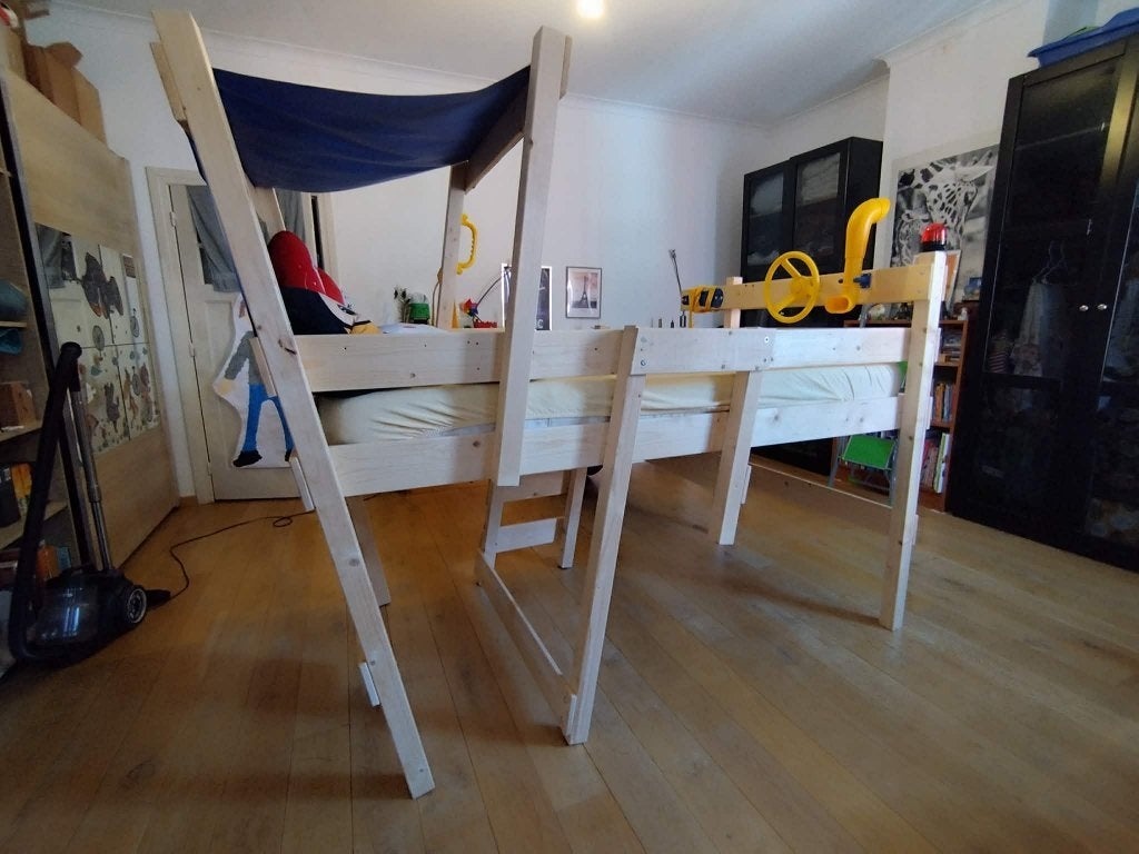 kinderbed hoogslaper Wickey, Ophalen, Gebruikt, Hoogslaper