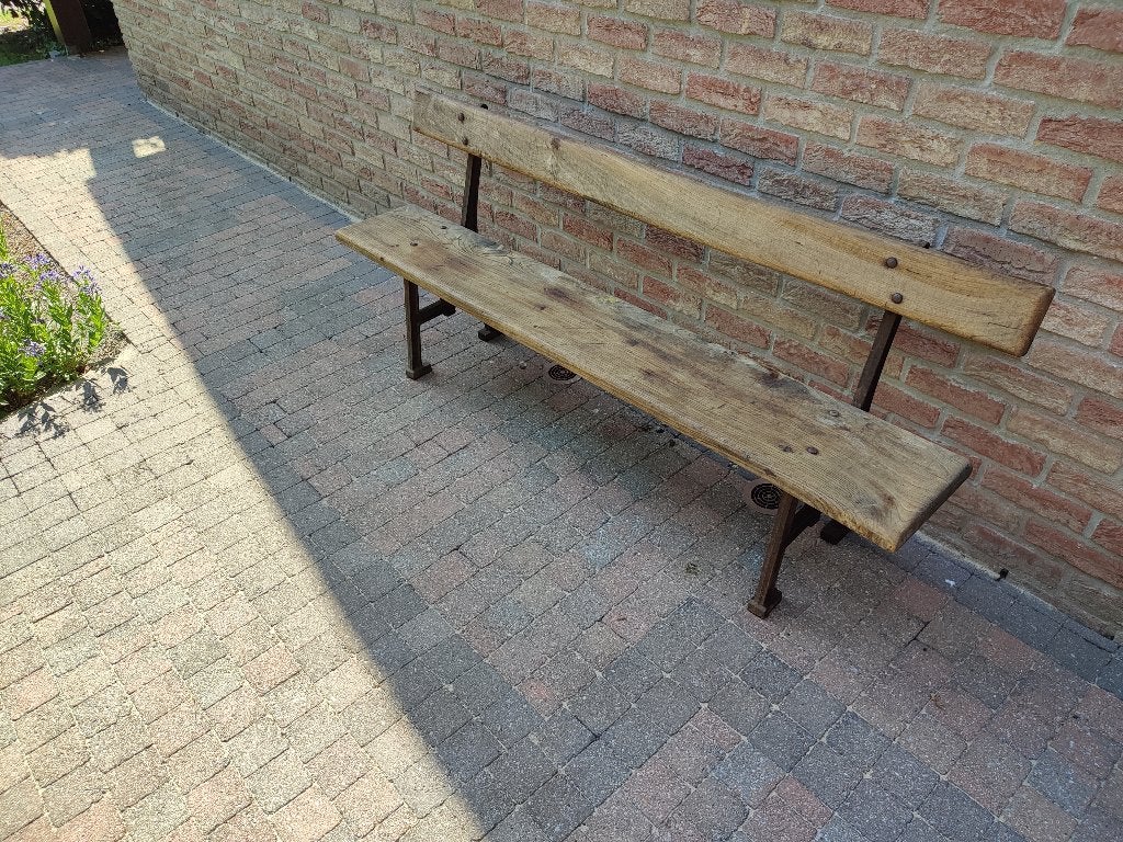 Banc extérieur rustique en bois, Enlèvement, Utilisé, Bois