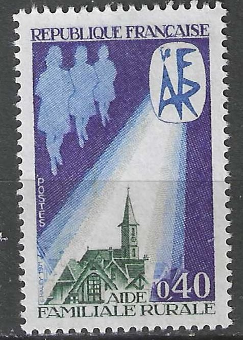 France 1971 - Yvert 1682 - 25 ans d'aide à domicile (PF), Envoi, Non oblitéré