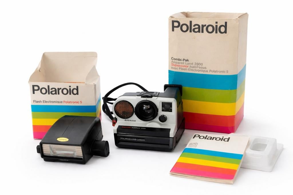 Polaroid Supercolor AutoFocus 3500 + flitser,originele doo, Enlèvement ou Envoi, Comme neuf, Polaroid, Polaroid
