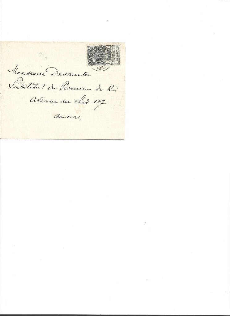 brief België nr 53, Postzegels en Munten, Verzenden, Envelop