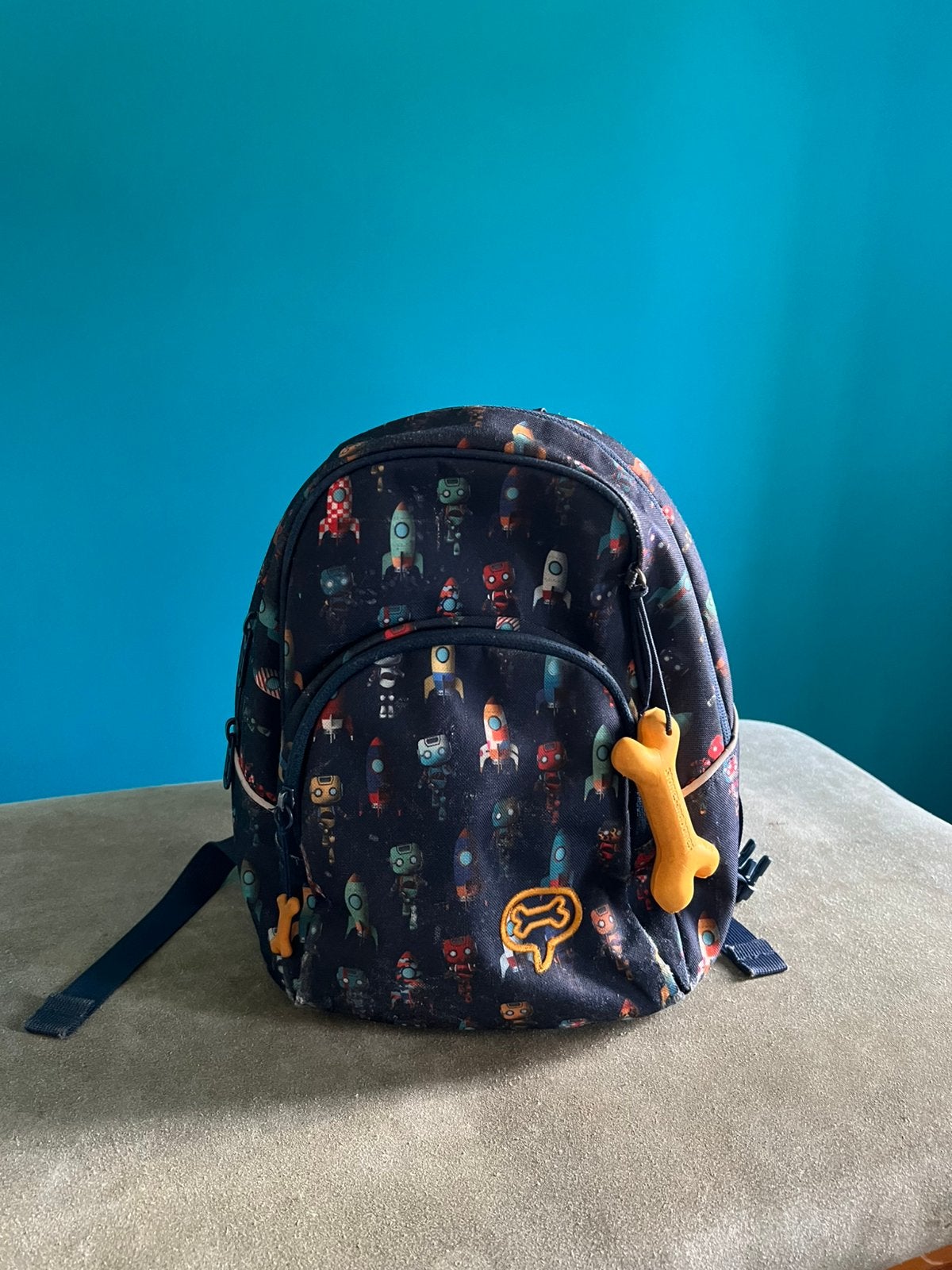 Stones and Bones rugzak – leuke print, Ophalen, Zo goed als nieuw