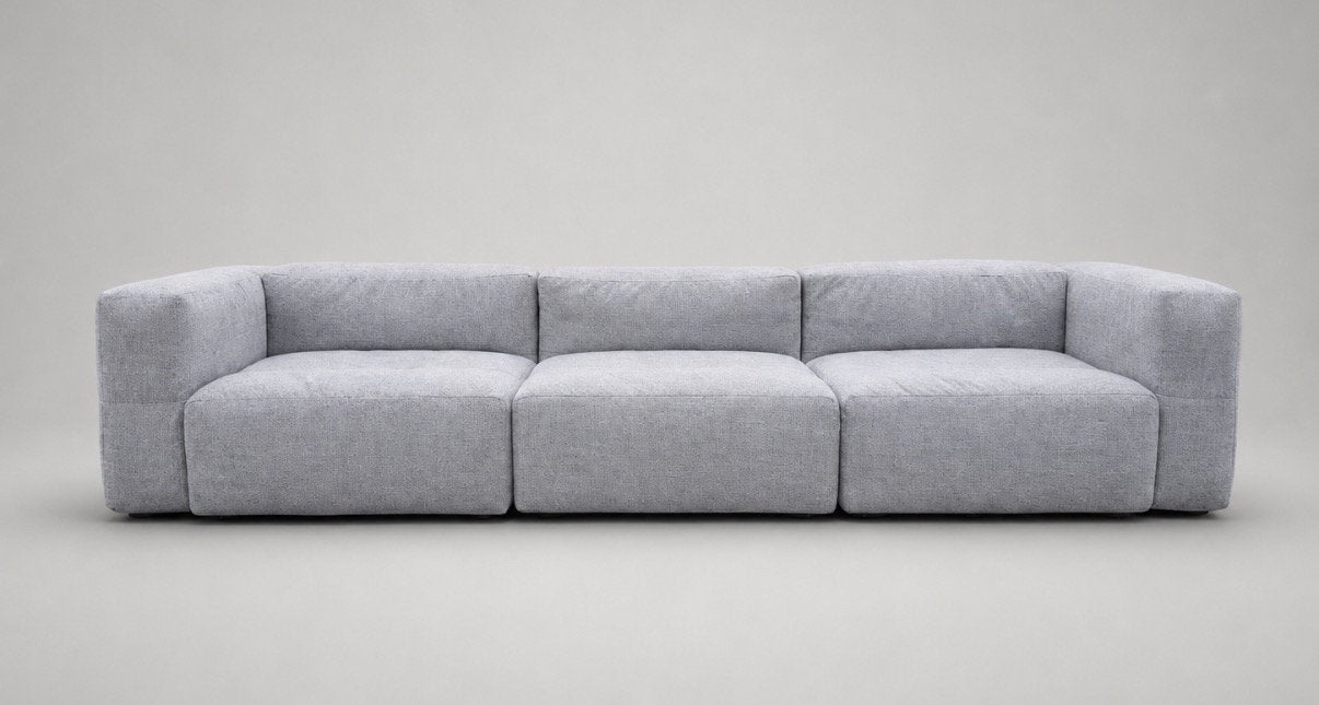 Viccarbe Savina 3-delige modulaire sofa - kvadrat steelcut, Huis en Inrichting, Zetels | Zetels, Ophalen, Zo goed als nieuw, Stof