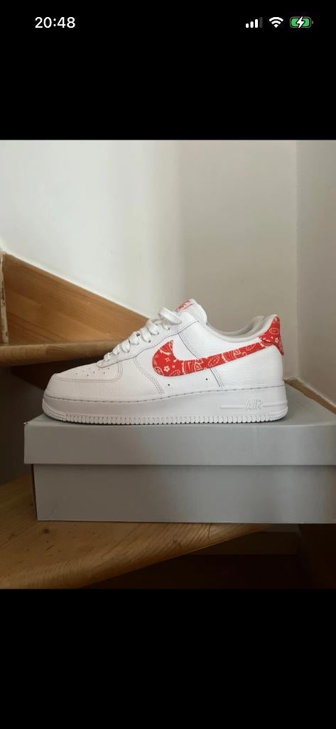 Nike air force 1 Paisley taille 43, Enlèvement ou Envoi, Nike, Comme neuf, Blanc