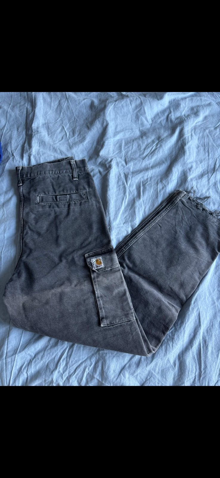 Jeans carhartt tres bon etat cargo, Envoi, Comme neuf, Gris, Autres tailles de jeans