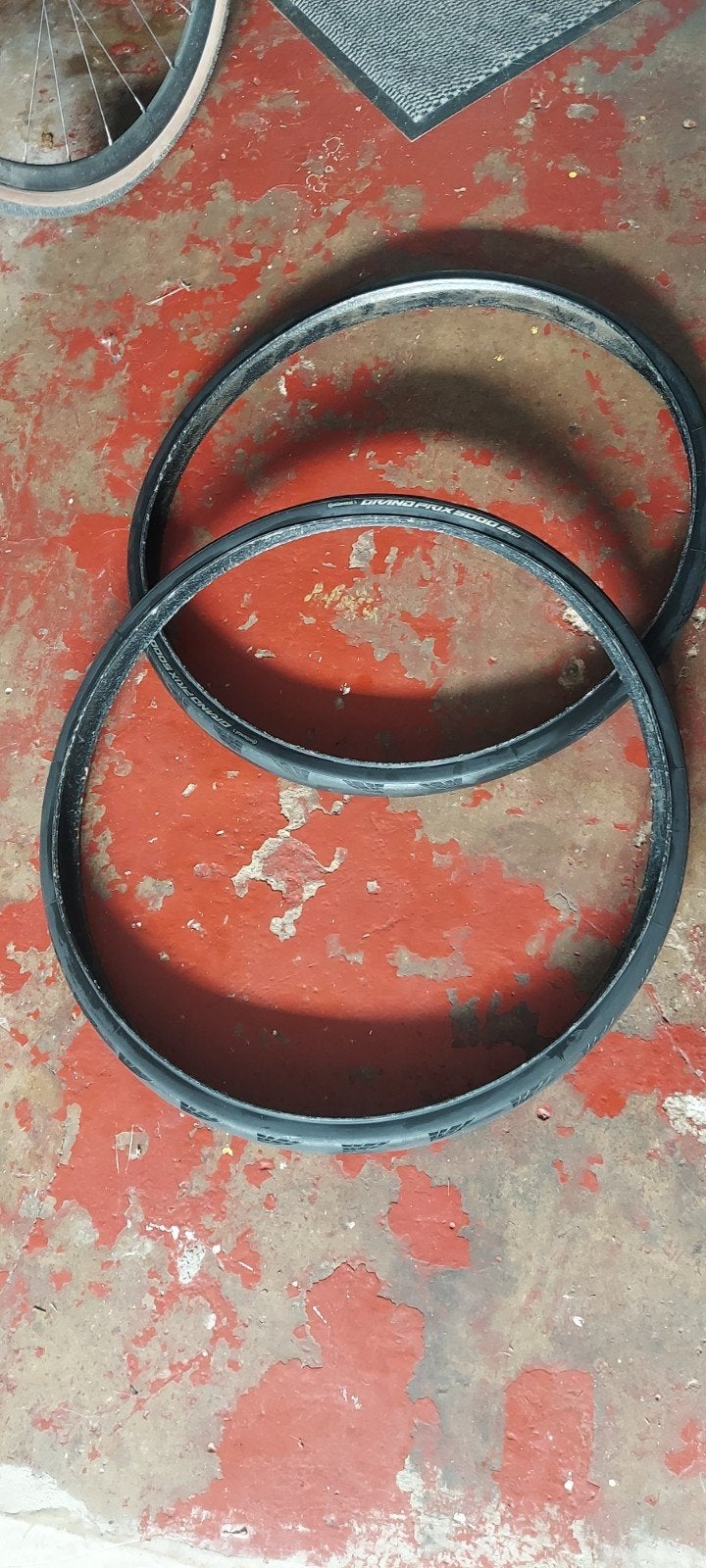 Pneus course 30mm, Utilisé, Pneu, Continental gp 5000, Caoutchouc