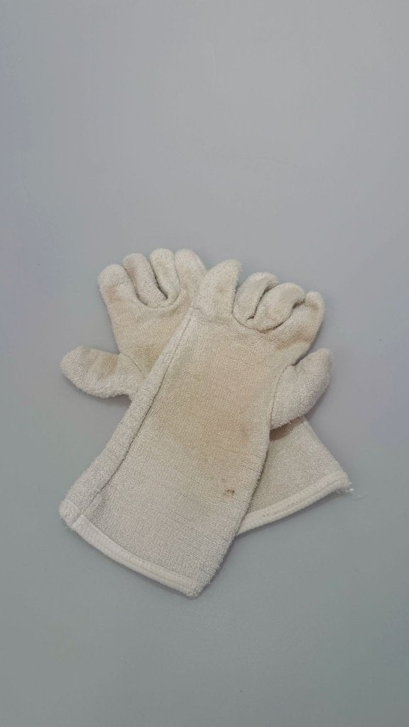 Professionele Schneider ovenhandschoenen met vingers, Ophalen, Gebruikt, Wit, Overige typen