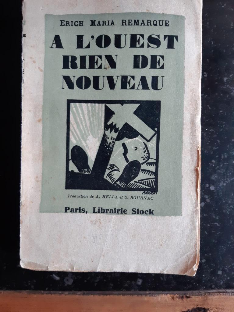Erich-Maria Remarque – A l’ouest rien de nouveau, Erich-Maria Remarque, Ophalen, Gelezen, Voor 1940