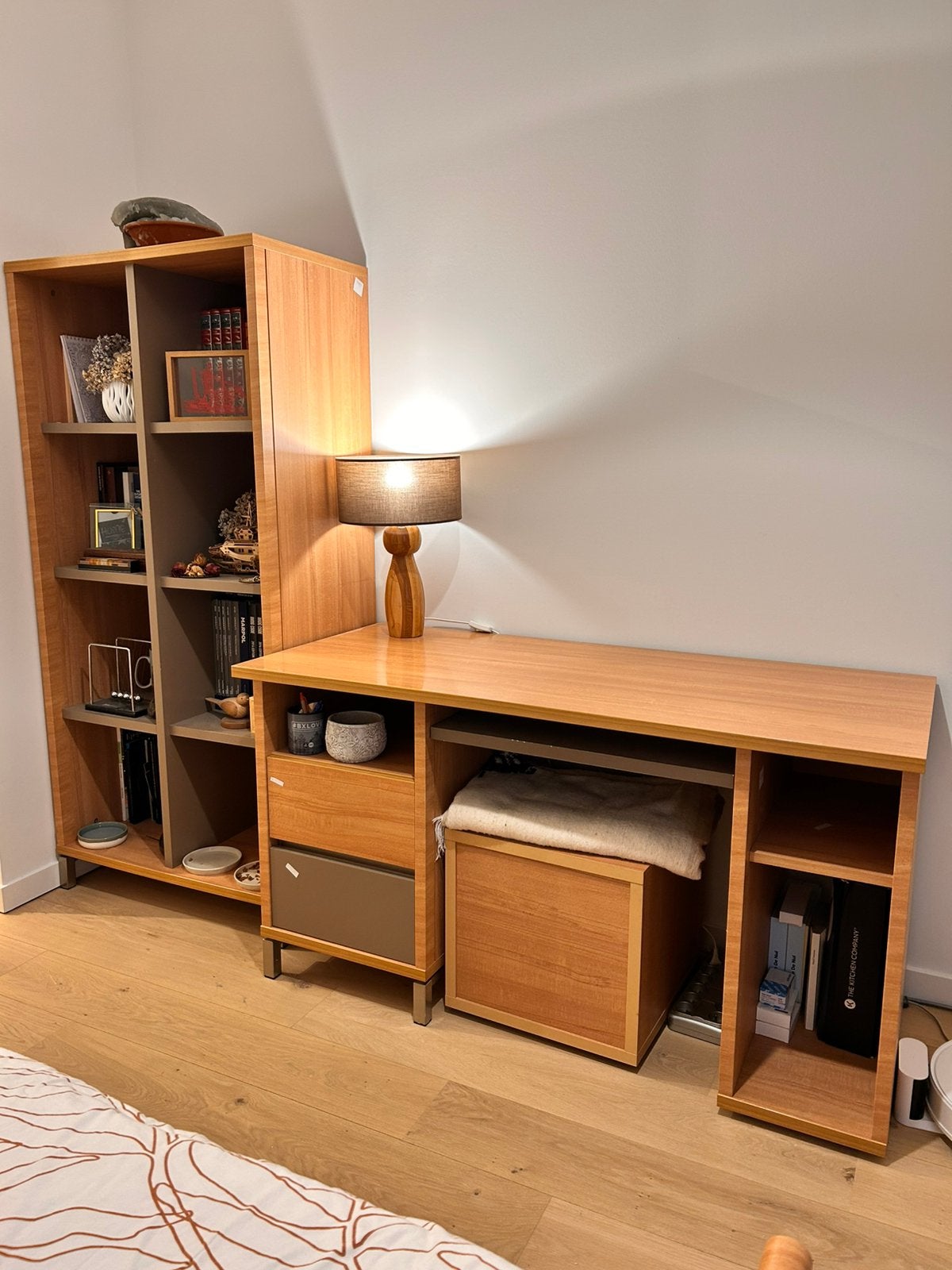 Ensemble chambre complet, lit, bureau, armoire, bibliothèque, Enlèvement, Utilisé