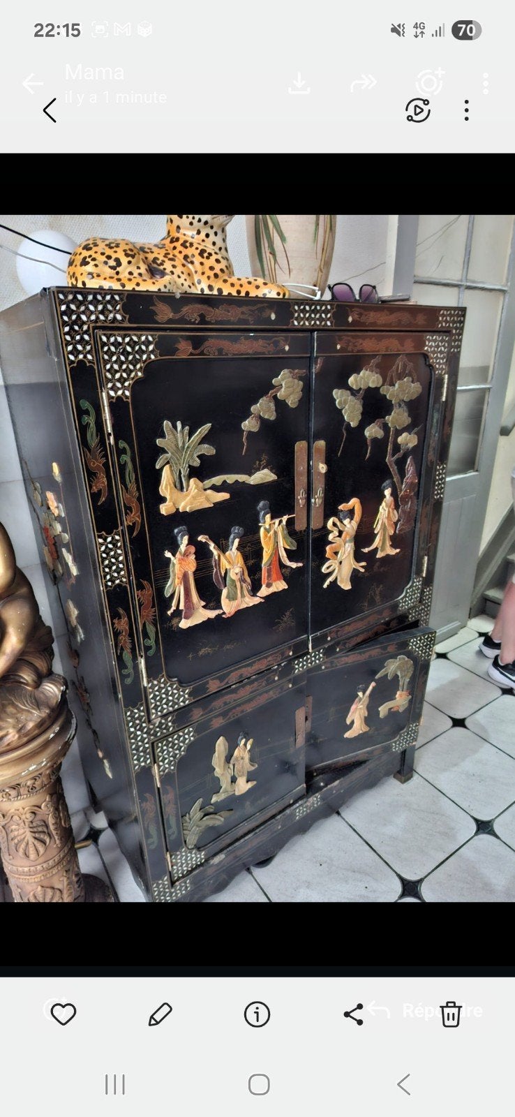Armoire meuble chinois, Antiek en Kunst, Antiek | Meubels | Kasten, Ophalen