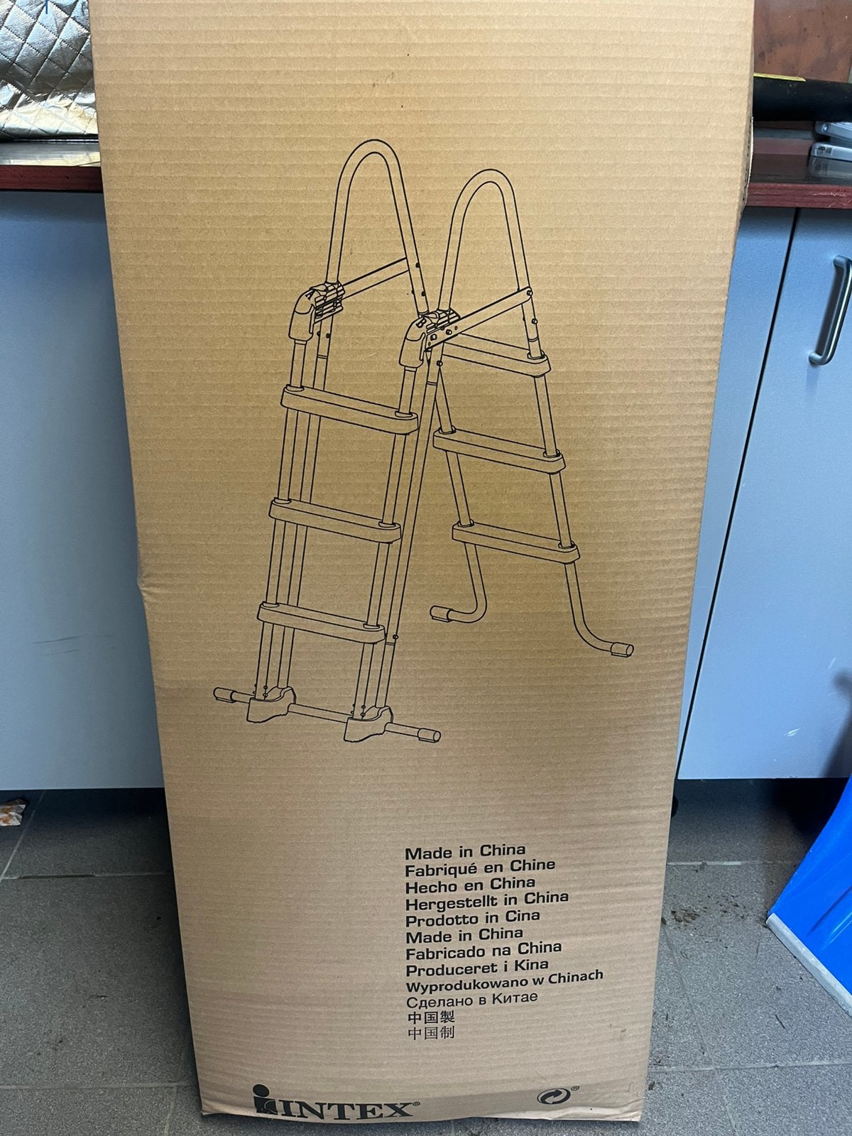 Zwembad trap intex 107cm, Tuin en Terras, Ophalen, Nieuw, Ladder